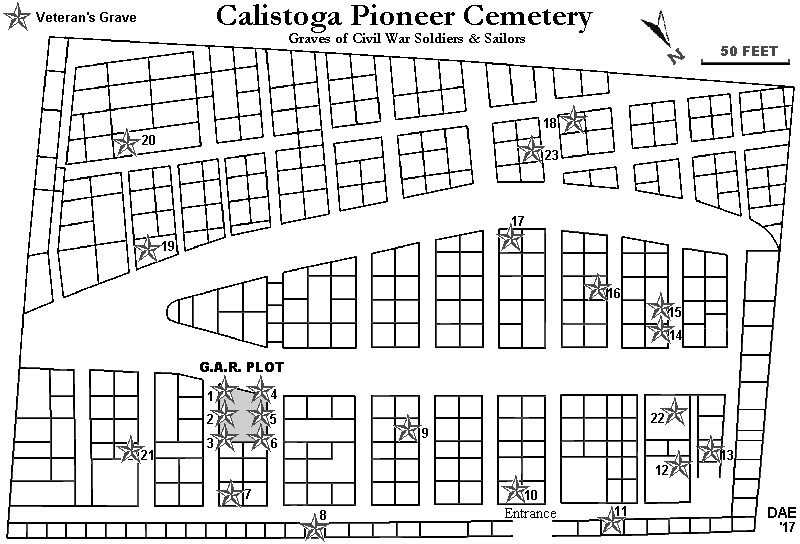 Map of Calistoga or Little Geysers and the Hot Sulphur Springs