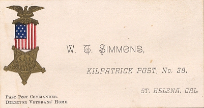 William T. Simmons calling card